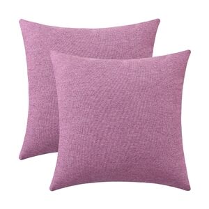 Purple Throw Pillow Covers  (Set‎ of 2, 18 x 18 Inches)